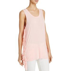 (NWT) POL Womens Fringe Sleeveless Tank Top SMALL